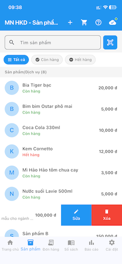 Màn hình sản phẩm